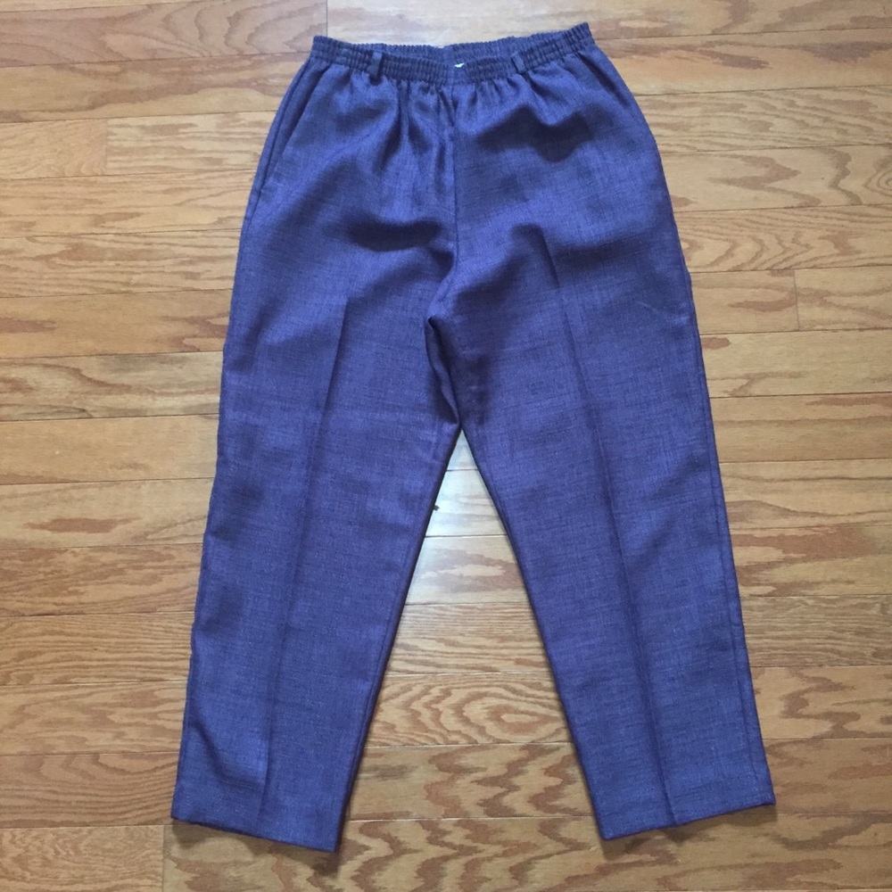 Vintage high waisted trousers casual pants 12P